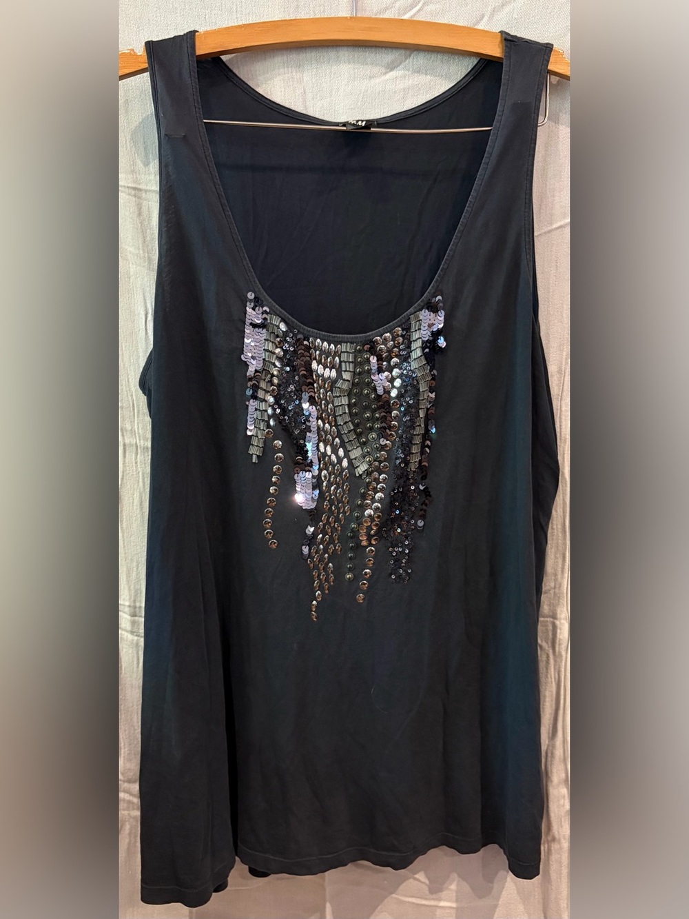 H&M Sequin Embellished Tank Top
